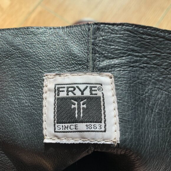 FRYE | Size 7D US Men's Leather Brown Double side zip Boots - Picture 11 of 16